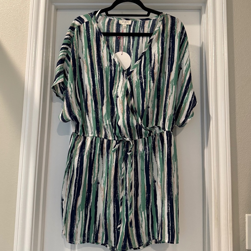 UmGEE striped shorts romper